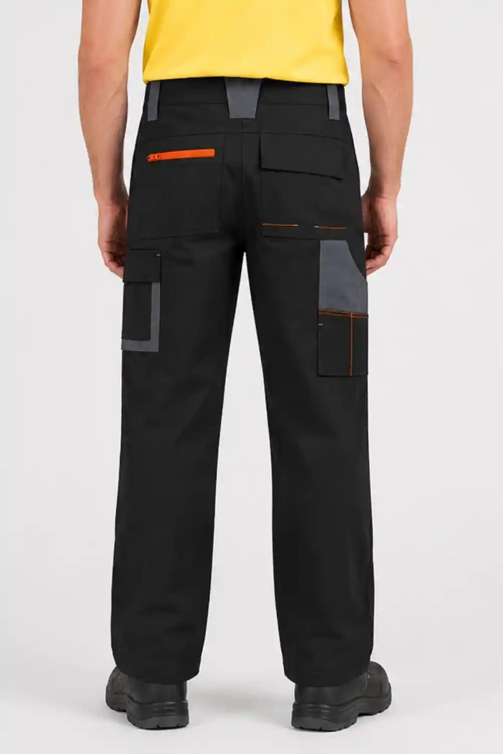 Hammer Workpants : Charcoal Grey Orange | PC | Classic Fit | Professional workwear pants ATACAMA