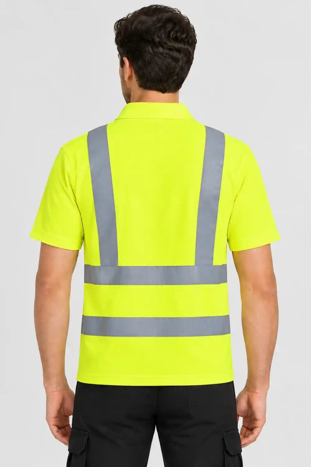 ATACAMA High Visibility Safety Polo T-Shirt with Reflective Tape - Short Sleeve, Tendershot ATACAMA