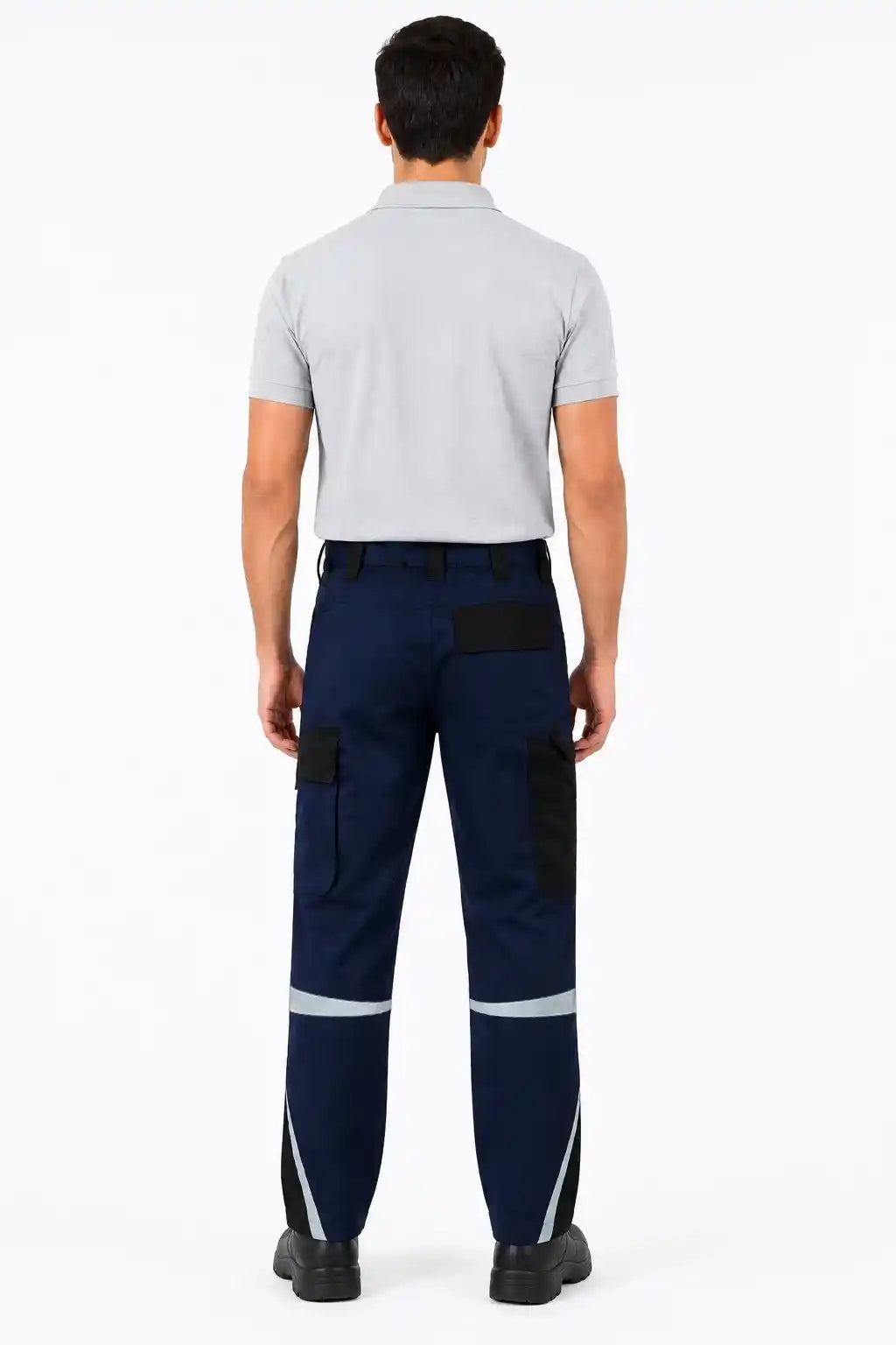 Rugged Soft Feel Premium Midnight Blue Industrial Work Trouser with Reflective Details Atacama