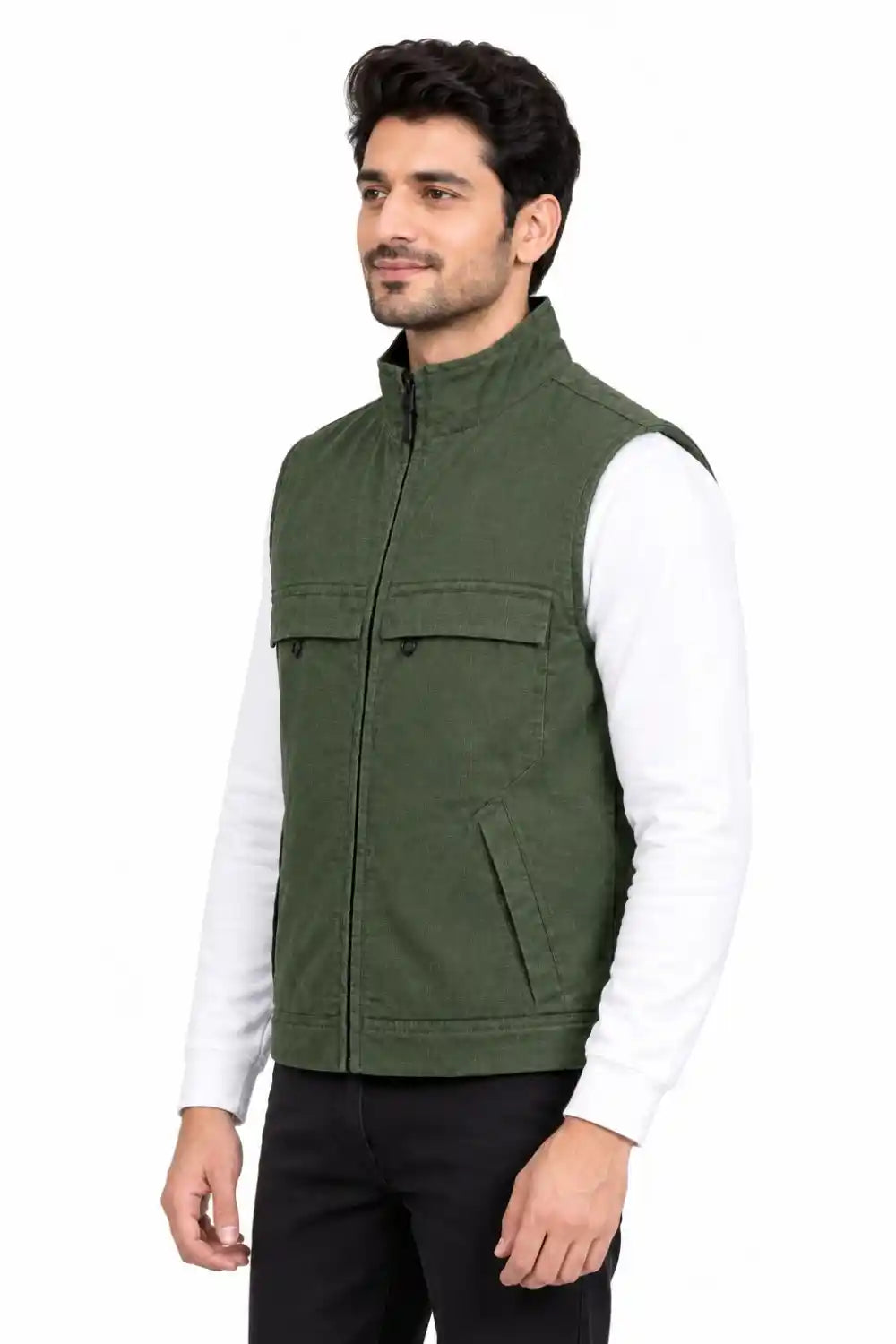 Aspen Safari Vest Charcoal Grey – Industrial Workwear Vest, Rib Stop Fabric ATACAMA