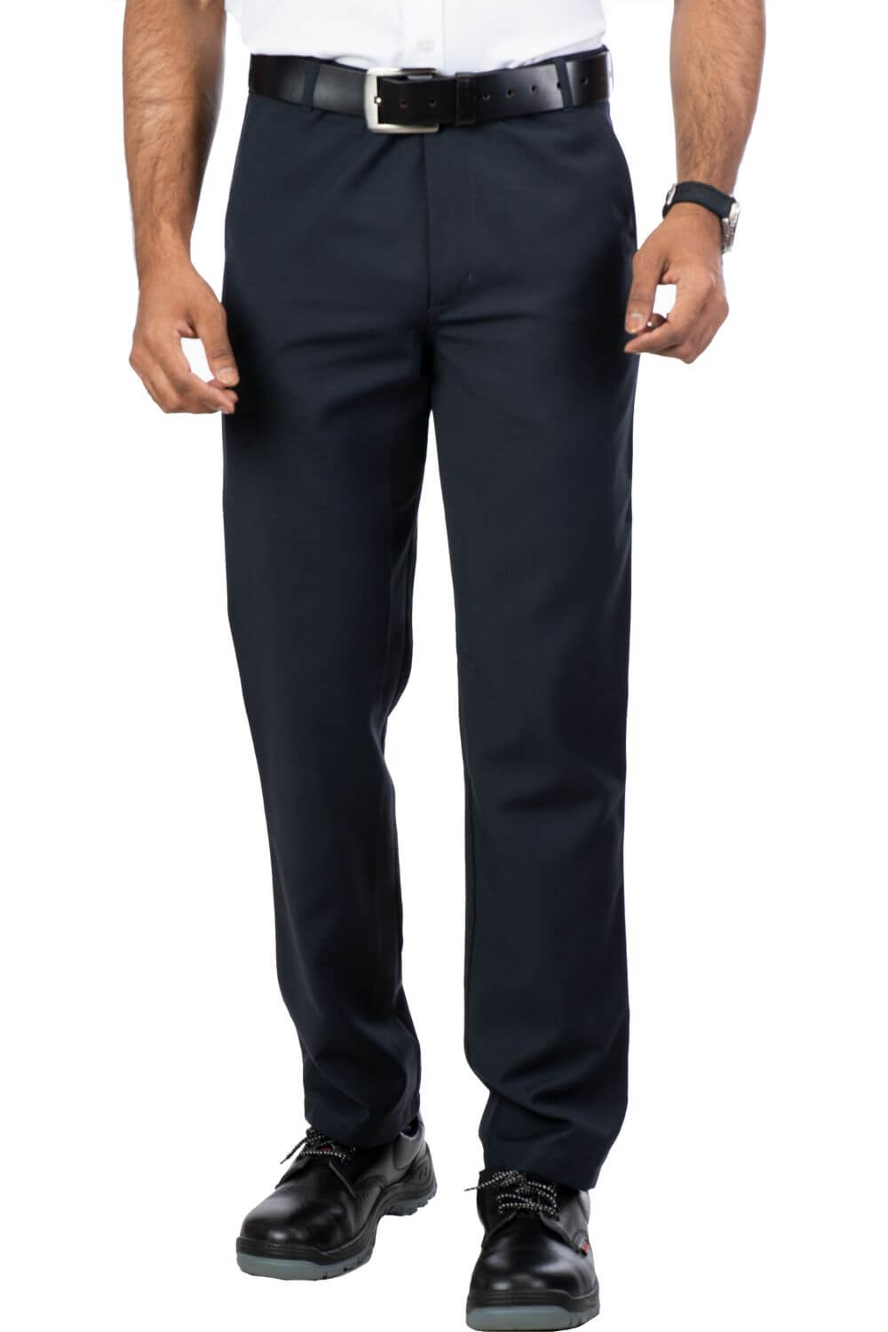 Regular comfort fit With Ergonomic design Grey Formal Trouser