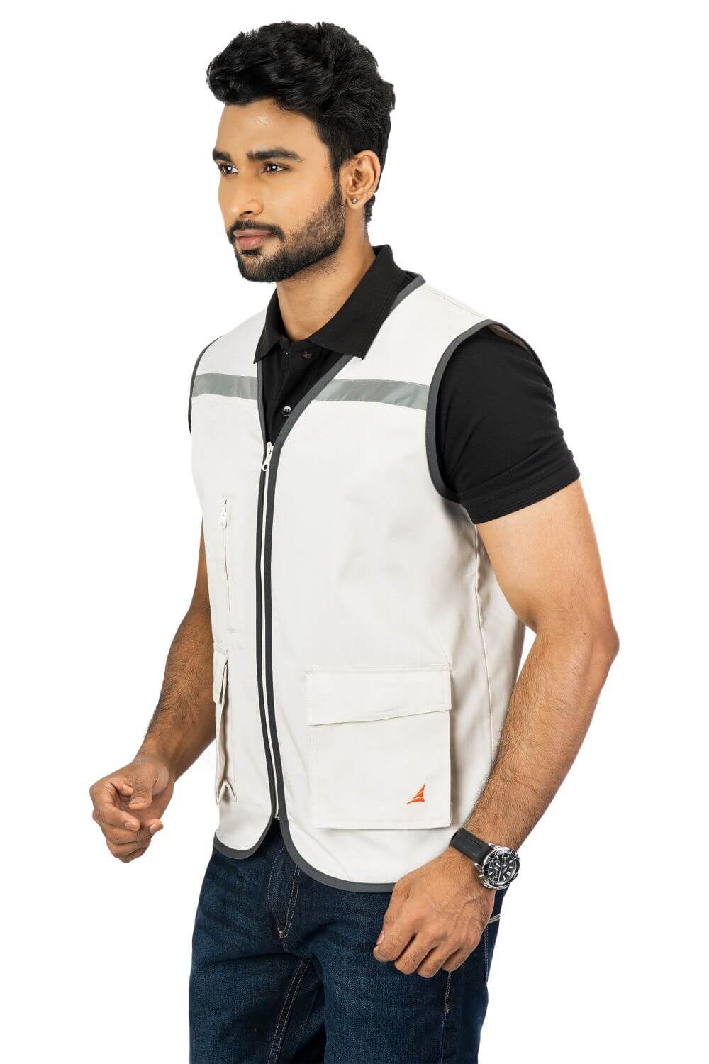 Ergonomically Designed Multi-utility Beige Adventure Vest