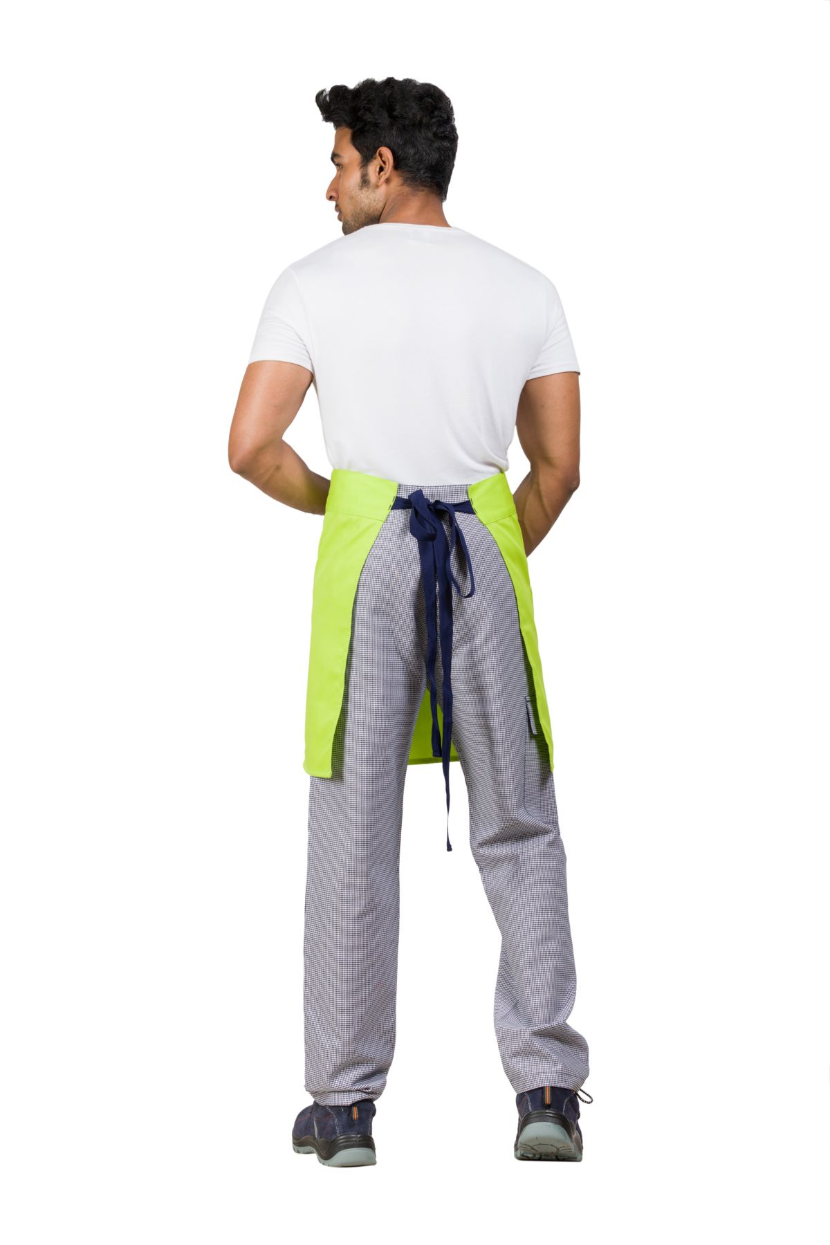 Cotton Blend Easy Fit Adjustable Ergonomic Front Pocket Lime Green Waist Apron